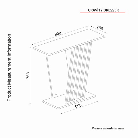 Dulap, Tera Home, Gravity, 90x76.8x29.6 cm, PAL, Negru/Auriu