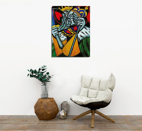 Tablou decorativ, DC267, Canvas, Lemn, Multicolor