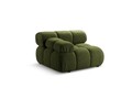 Modul stanga pentru canapea modulara, 1 loc, Bellis-213, Micadoni Home, 94x94x70 cm, tesatura boucle, verde