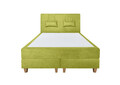 Pat matrimonial, Stockholm, Classic E, 160x200 cm, saltea tip Pocket, topper memory, Verde