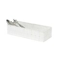 Organizator dulap, Compactor, Tex Large, 30 x 12 x 7 cm, textil, alb