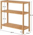 Raft de depozitare Vasagle, 60x26x66 cm, bambus, maro