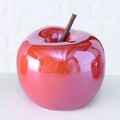 Decoratiune Apple V5, Boltze, 15 cm, portelan, rosu