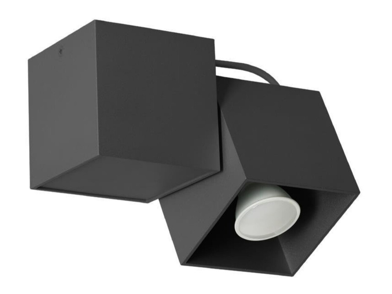 Lampa de tavan Lampex, Kraft 1 Black, GU10, 40W