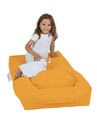 Set fotoliu si taburet pentru copii, Bean Bag, Ferndale, 65x50x40 cm, poliester impermeabil, portocaliu