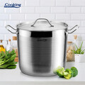 Oala cu capac, Cooking by Heinner, Maestro, 24 x 20 cm, 6.4 L, inox, gri