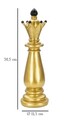 Statueta decorativa / Piesa de sah Nebun, Gold Bishop, Mauro Ferretti, Ø12.5 x 38.5 cm, polirasina, auriu/negru