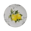 Set farfurii pentru desert 6 piese, Lemon, InArt, Ø21 cm, ceramica