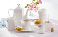 Set cafea 17 piese Kubiko, Ambition, 750 ml, portelan, alb