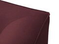 Coltar stanga 5 locuri, Ruby, Micadoni Home, BL, 366x180x69 cm, piele ecologica, bordo