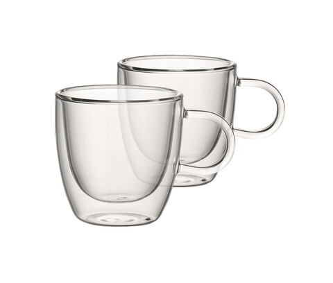 Set 2 cesti cu perete dublu, Villeroy & Boch, Artesano Hot Beverages S, 100 ml, sticla borosilicata