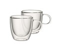 Set 2 cesti cu perete dublu, Villeroy & Boch, Artesano Hot Beverages S, 100 ml, sticla borosilicata