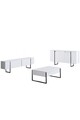 Set mobilier living, Bexley, Luxe, PAL, Alb/Negru