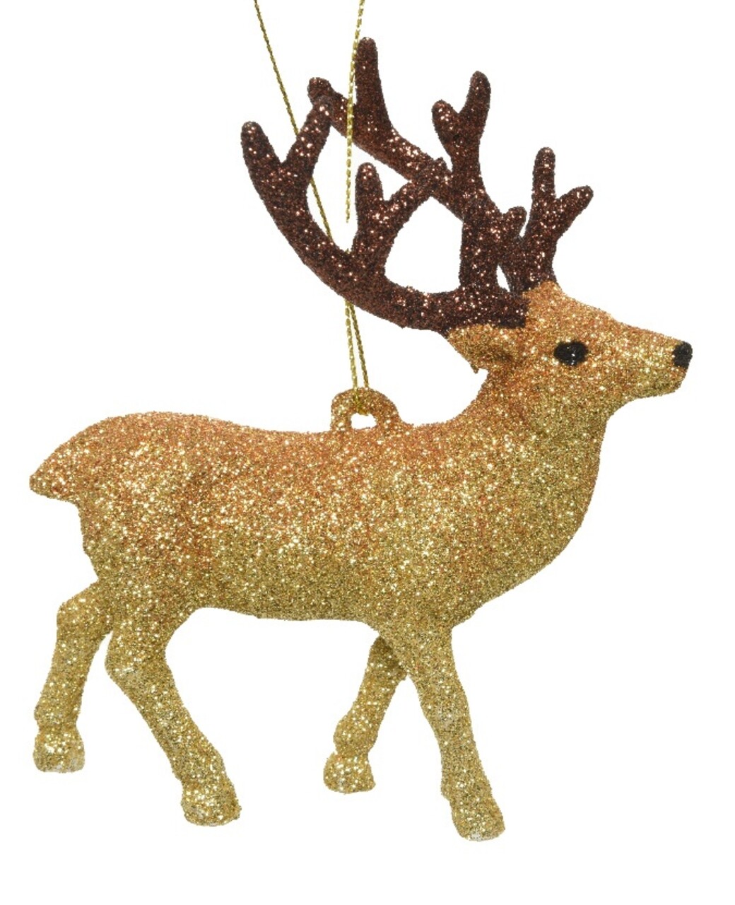 Glob Deer looking right, Decoris, 9.7x5x11.8 cm, plastic, multicolor