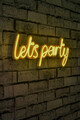 Decoratiune luminoasa LED, Lets Party, Benzi flexibile de neon, DC 12 V, Galben