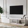 Comoda TV, Minima, Lepando, 160x64x35 cm, Alb