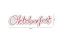 Decoratiune luminoasa LED, Oktoberfest, Benzi flexibile de neon, DC 12 V, Roz