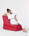 Fotoliu extensibil, Siesta, Ferndale Bean Bag, 55 - 180 cm, poliester impermeabil, rosu