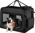 Geanta de transport pentru animale de companie XXL, Feandrea, max 32 kg, 91x63x63 cm, tesatura Oxford/otel, negru