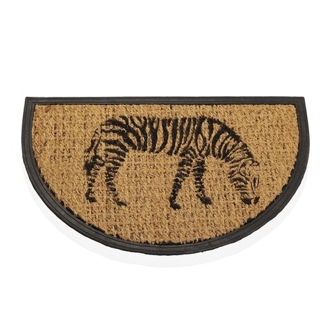 Covoras de intrare Zebra, Versa, cauciuc/fibra de nuca de cocos, 40x60 cm