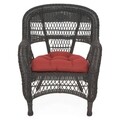 Set mobilier pentru gradina/terasa, 4 piese, Barbara, otel, maro/grena