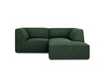 Coltar dreapta 3 locuri, Ruby, Micadoni Home, BL, 186x180x69 cm, poliester, verde