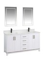 Set mobilier de baie (3 piese), Jussara, Ontario 60, Alb