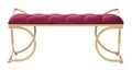 Bancheta Glam Luxy, Mauro Ferretti, 103x43x47 cm, catifea, bordo