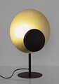 Lampa de masa Design, Bizzotto, 30x17.5x46 cm, 1 x E27, 60W, otel, negru/auriu