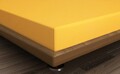 Cearceaf de pat cu elastic, 180x200 cm, 100% bumbac ranforce, Patik, Mustard, galben mustar