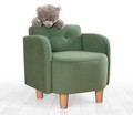 Fotoliu pentru copii, Fluffe, 209FLF1115, Bumbac, Verde