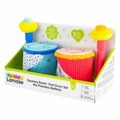 Jucarie Primul meu set de tobe Lamaze, 29.5x18x13.5 cm, plus/textil/plastic, multicolor