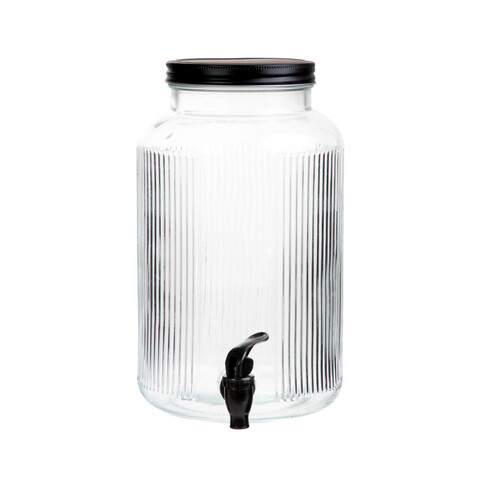 Dozator pentru bauturi Velmo, Homla, 6 L, sticla, transparent