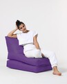 Fotoliu extensibil, Siesta, Ferndale Bean Bag, 55 - 180 cm, poliester impermeabil, mov