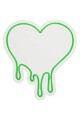 Decoratiune luminoasa LED, Melting Heart,  Benzi flexibile de neon, DC 12 V, Verde