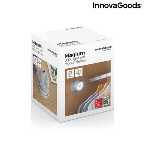 Lumina LED cu senzor de miscare Maglum, InnovaGoods, USB, unghi reglabil 360°