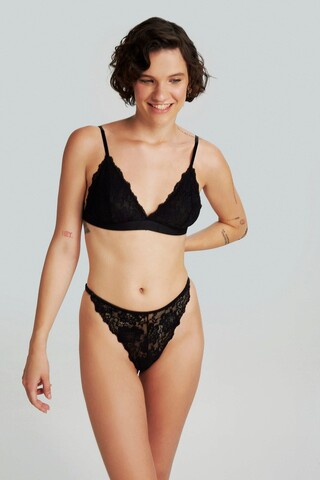 Bustiera, 556BRL1407 - L, Bralet, 88% poliamida/12% elastan, Negru