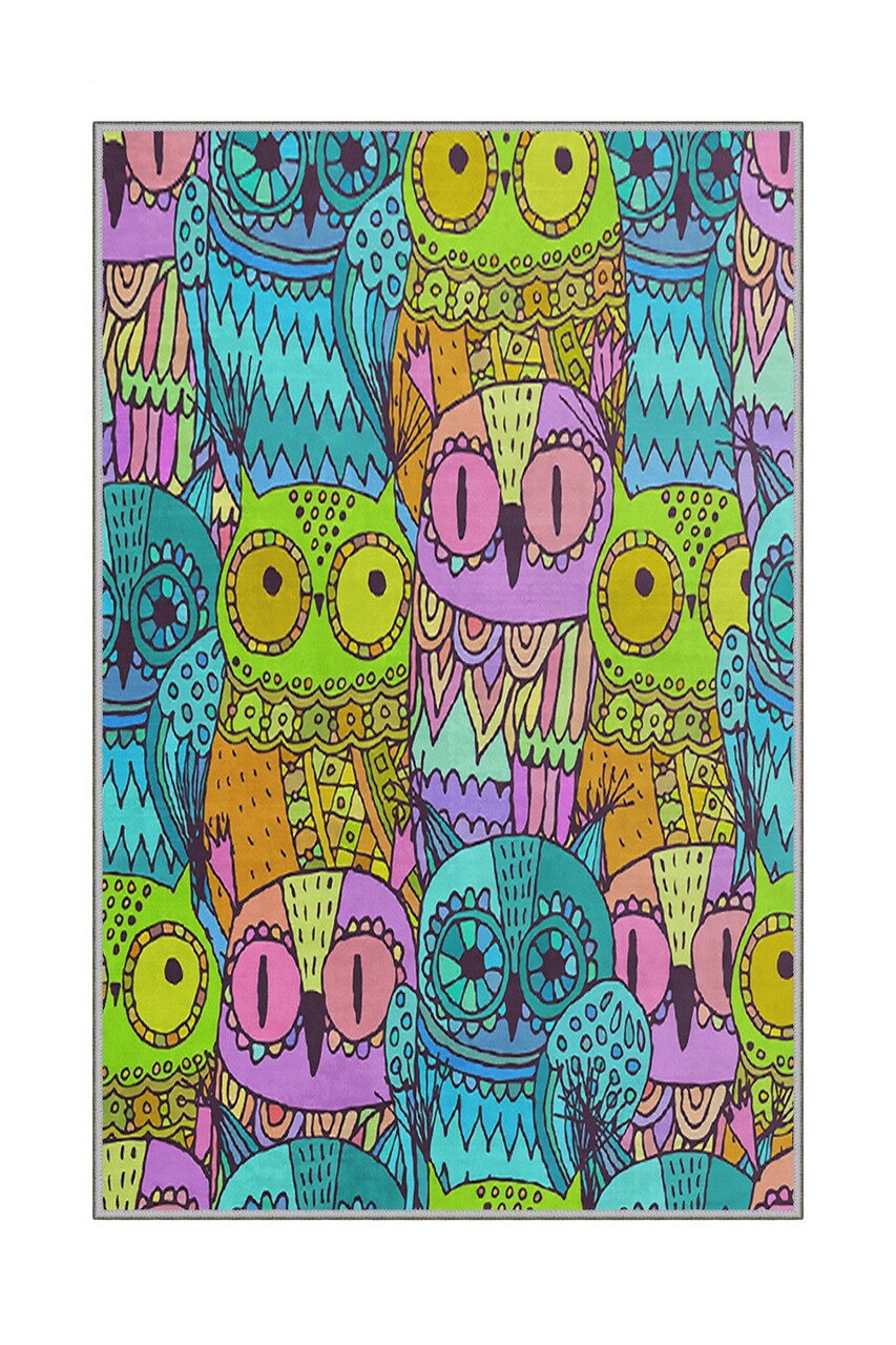 Covor De Hol, KHMFESTO0018KEÇE, 80x200 Cm, Poliester, Multicolor