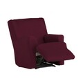 Husa fotoliu cu recliner elastica bi-stretch, Ulises, rosu granat C/8