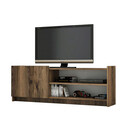 Comoda TV, Mezza, Melodi 1484, 141.6x50x29.5 cm, Maro inchis