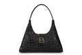 Geanta, Lucky Bees, 505 Croco Black, piele ecologica, negru