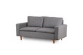 Canapea 2 locuri, Futon, 859FTN2713, Metal, Gri deschis