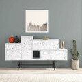 Consola, Decortie, Hermes, 160x90x35.5 cm, Carrara