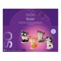 Lampa solara de gradina Kittens, Lumineo, H16 cm, Alb