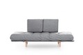 Canapea extensibila Nina Daybed, Futon, 3 locuri, 200x70 cm, metal, gri