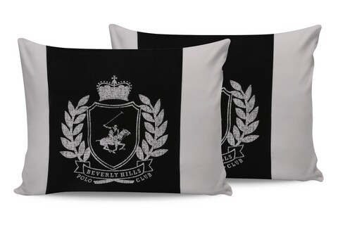 Set 2 fete de perna, 50x80 cm, 100% bumbac ranforce, Beverly Hills Polo Club, BHPC 028, negru