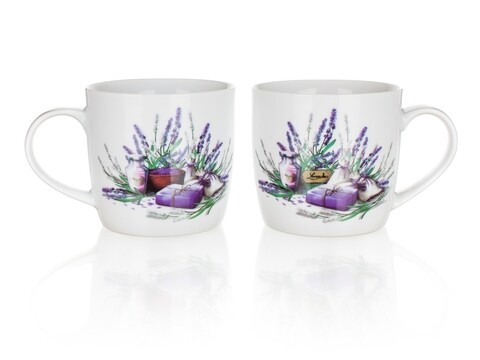 Set 2 cani Lavender, Banquet, 360 ml, ceramica