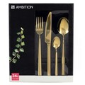 Set tacamuri 24 piese Como Gold, Ambition, inox, auriu