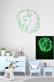 Decoratiune luminoasa LED, Lion,  Benzi flexibile de neon, DC 12 V, Verde