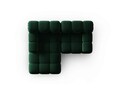 Coltar modular stanga 3 locuri, Bellis, Micadoni Home, BL, 191x157x62 cm, catifea, verde bottle